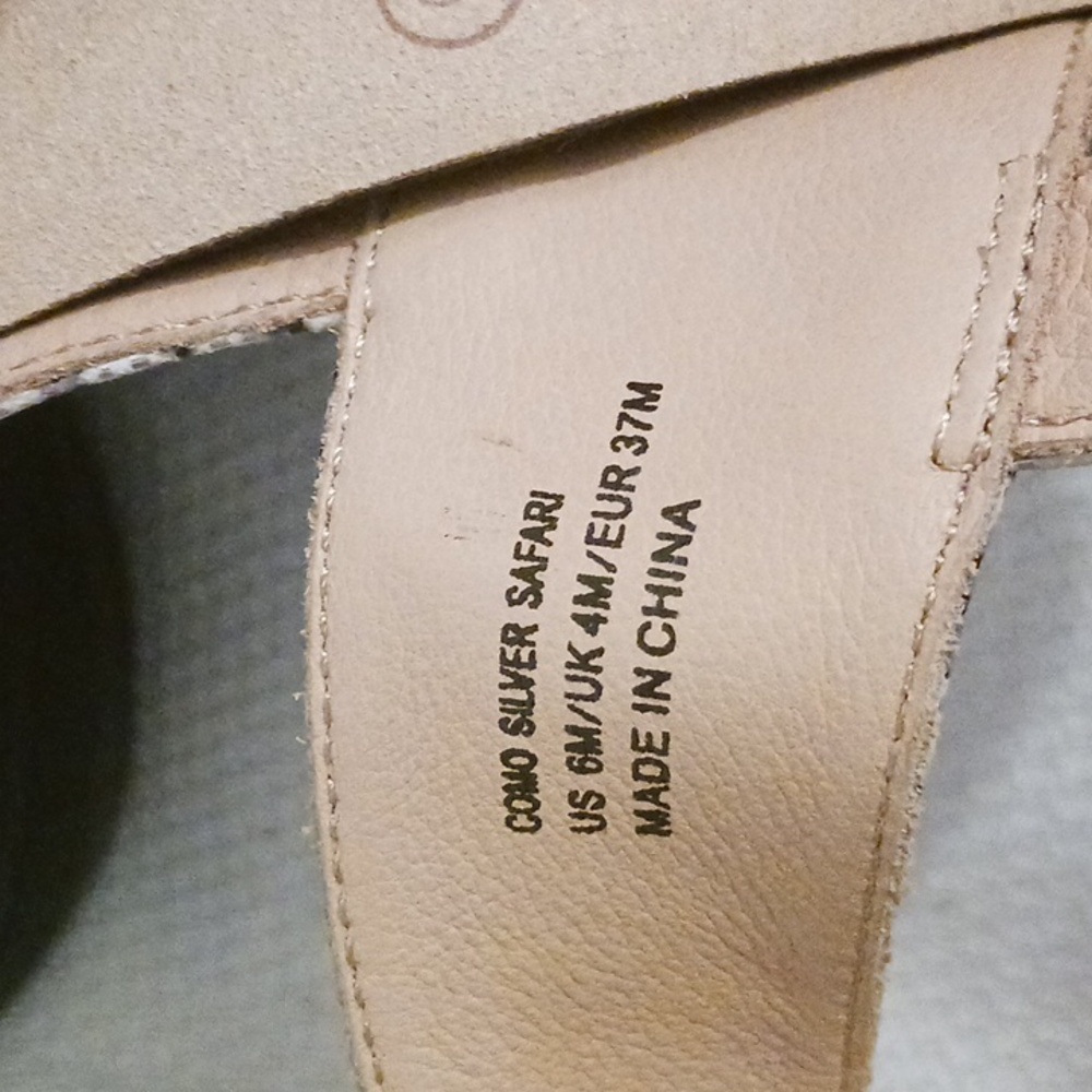 New!! Revere Como silver safari sandals - Picture 7 of 11